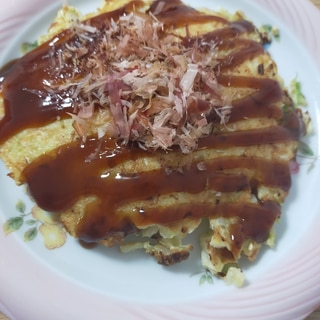 豆腐入りお好み焼き　お好み焼き粉なし